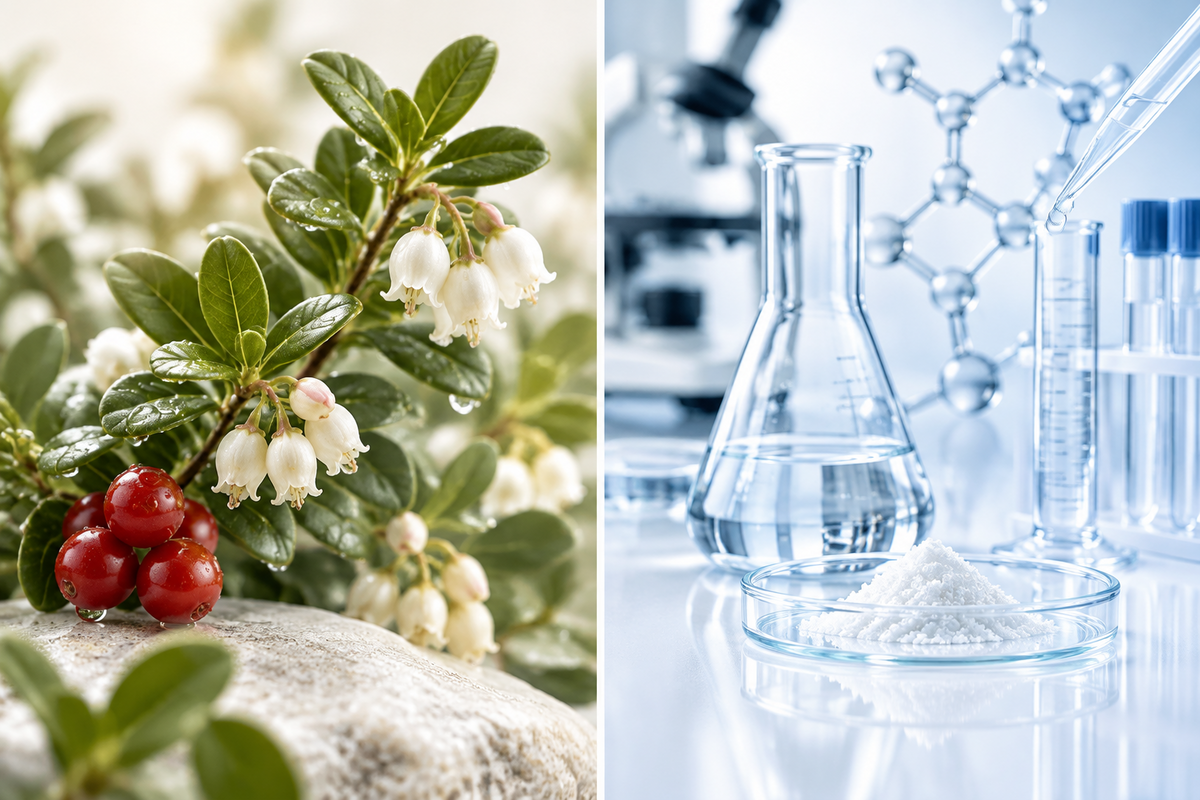 Arbutina e idrochinone: parenti, ma non gemelli. Ecco le differenze