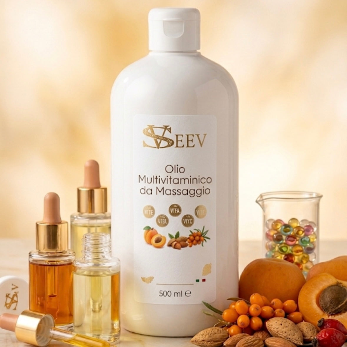 Olio Multivitaminico Antiossidante da Massaggio 500 ml