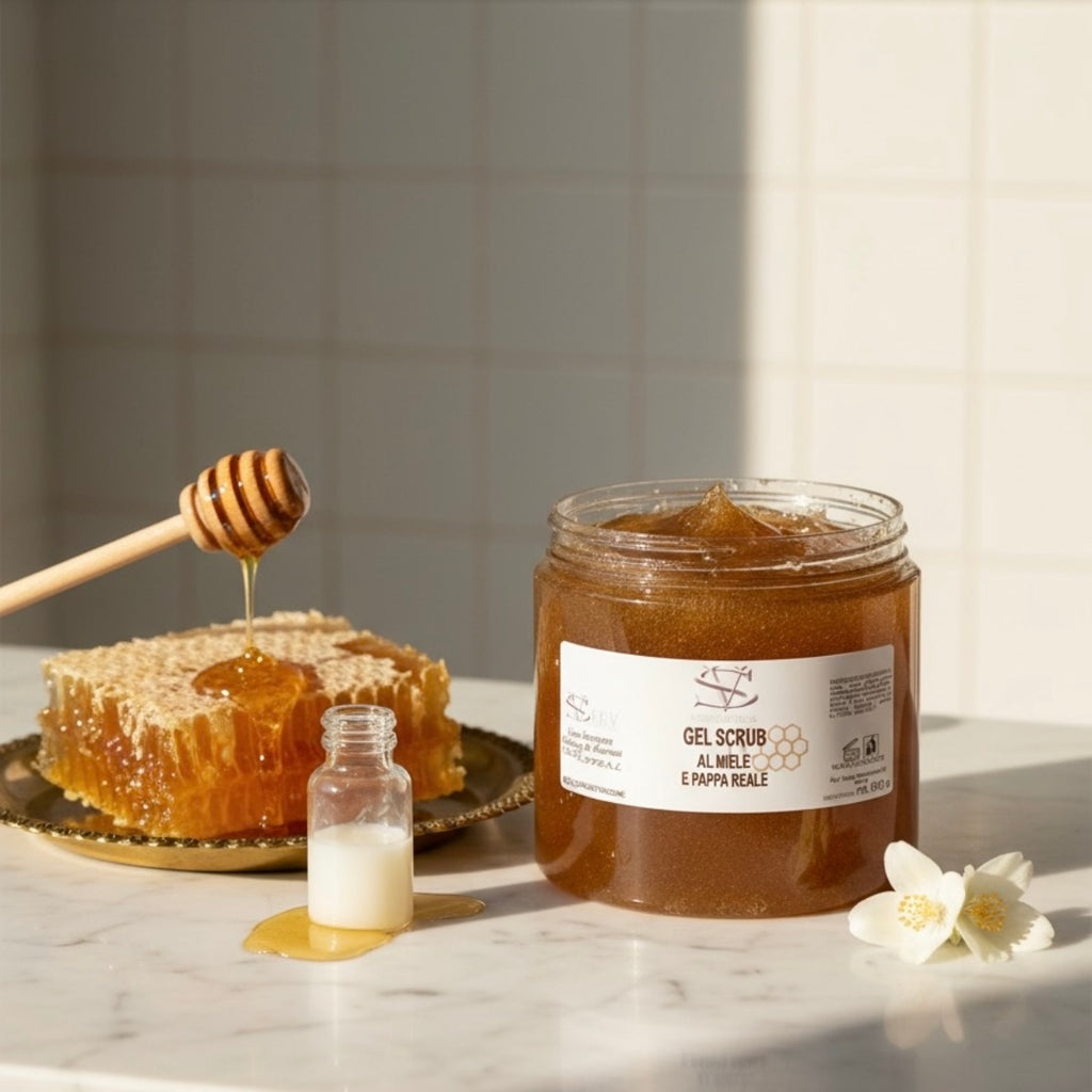 Gel Scrub Miele e Pappa Reale Vellutante Rigenerante 600 ml