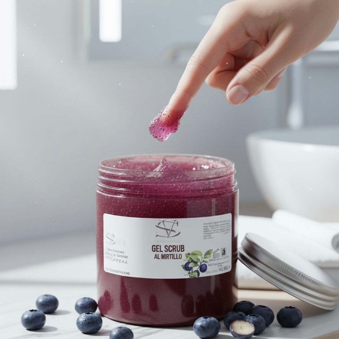 Gel Scrub Mirtillo Antiossidante Rigenerante 600 ml