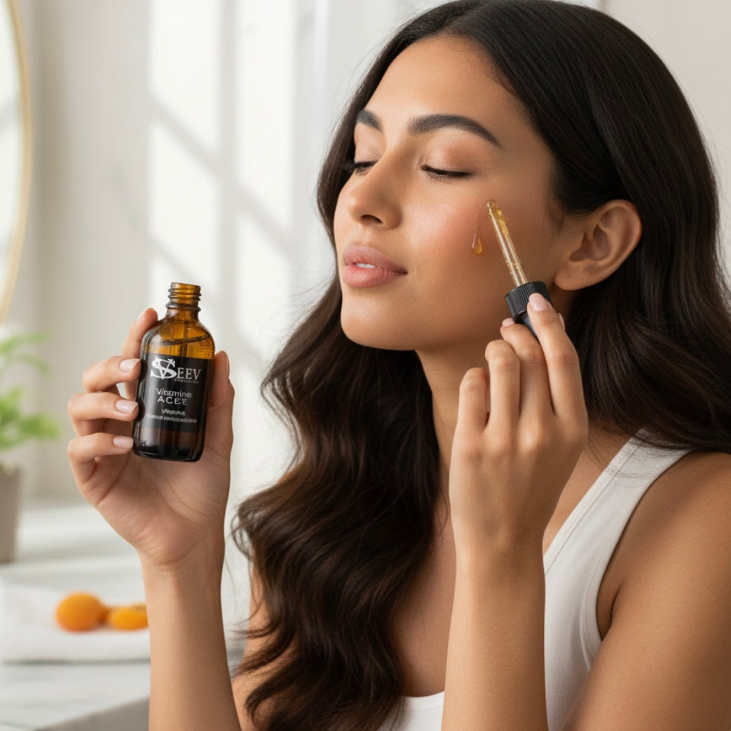 Siero Viso Antiossidante con Vitamine A, C, E e F