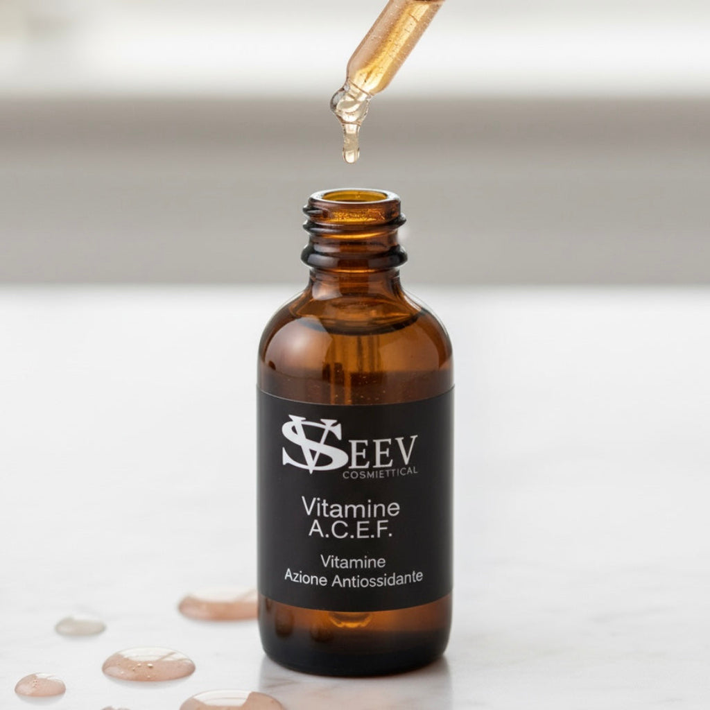 Siero Viso Antiossidante con Vitamine A, C, E e F