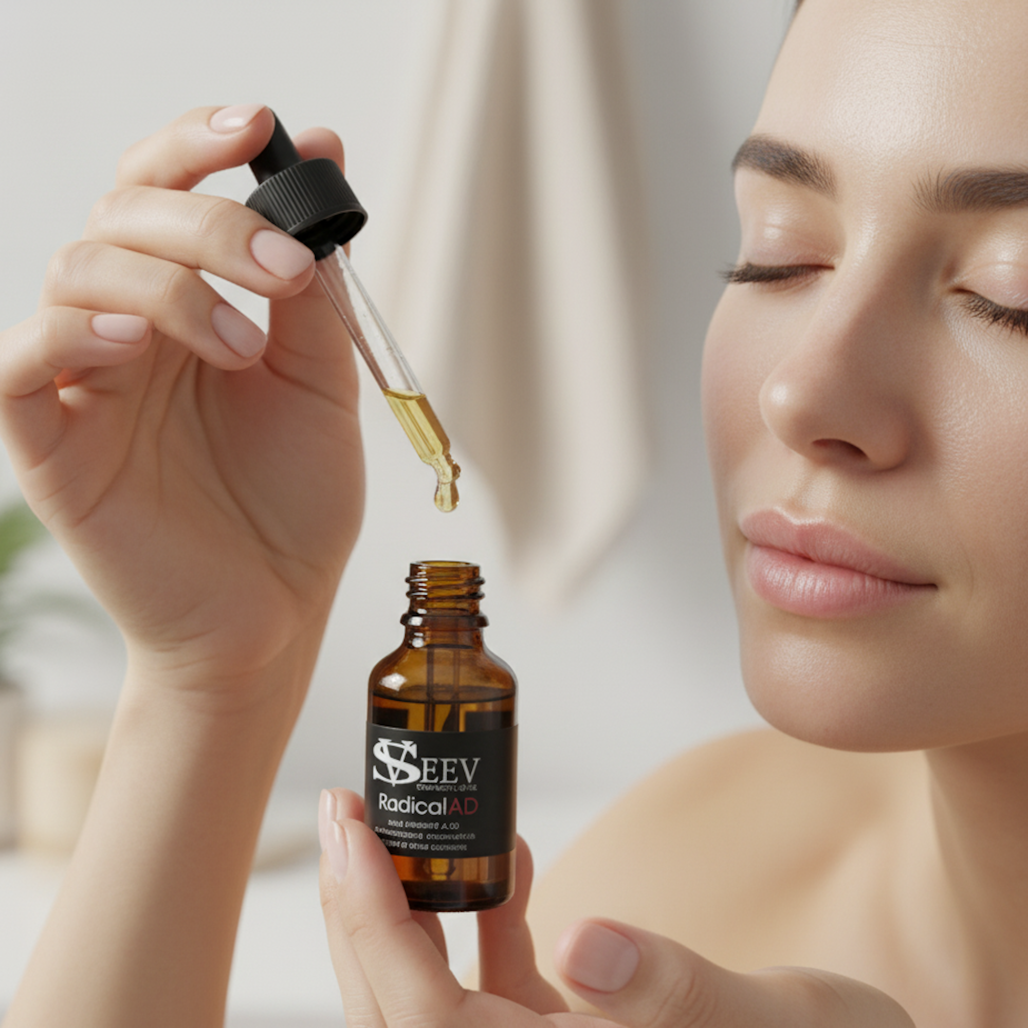 Siero Viso Antirguhe con Vitamina A e D